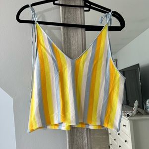 Storia striped crop tank